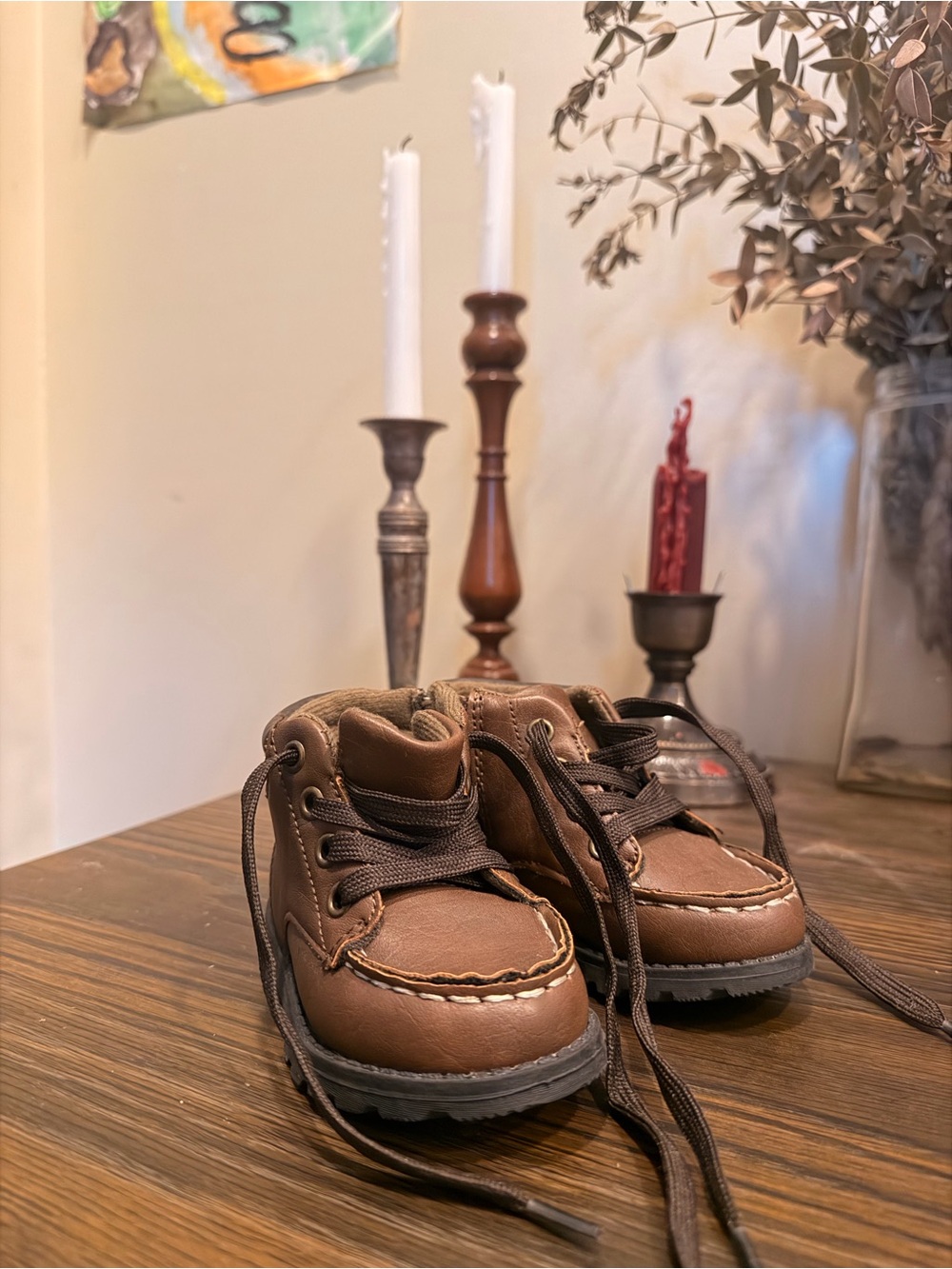 Carter's Brown Toddler Lace-Up Boots